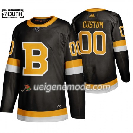 Kinder Eishockey Boston Bruins Trikot Custom Adidas 2019-2020 Schwarz Authentic